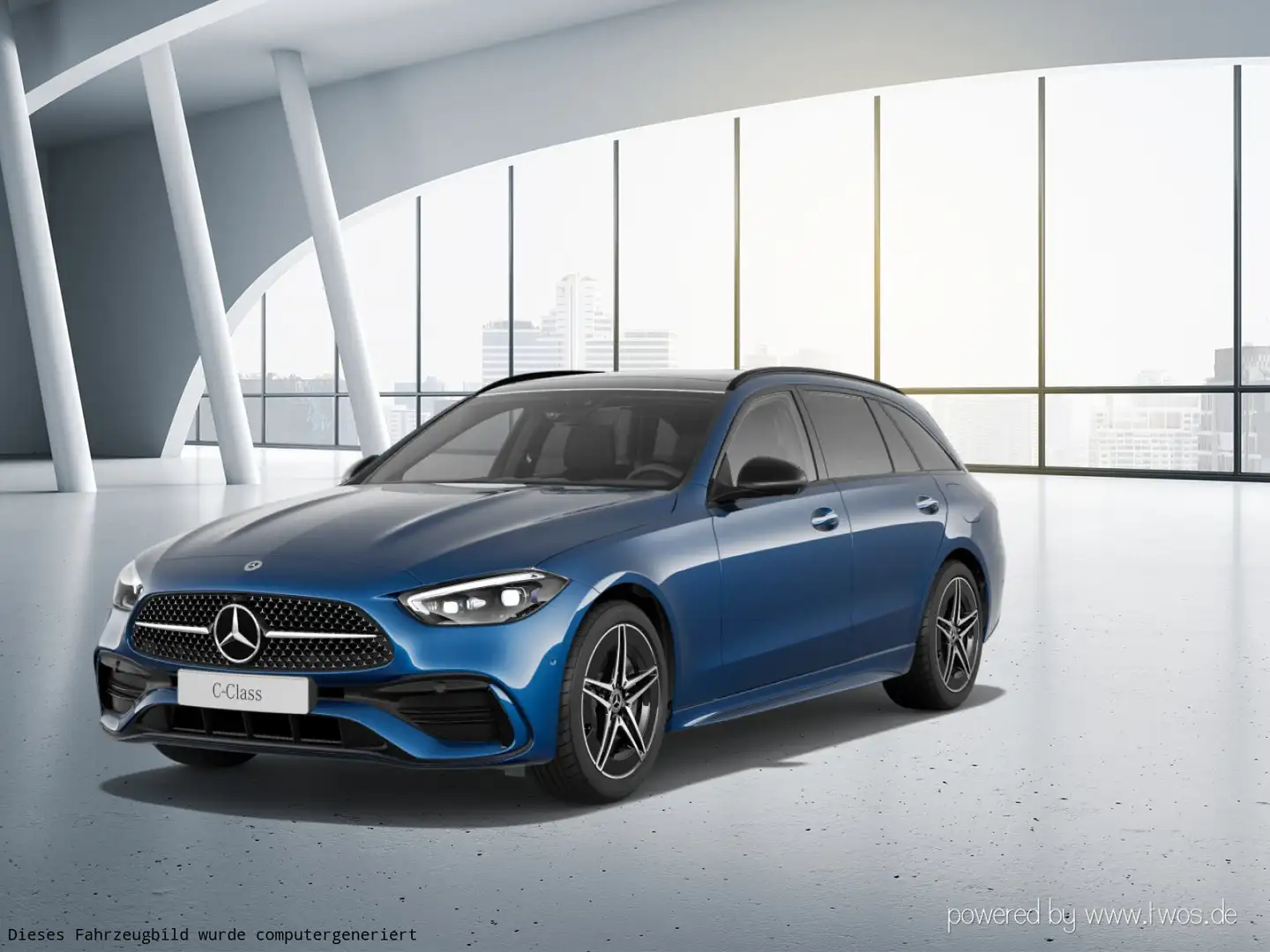 Mercedes-Benz C 300 C 300 de 4M T AMG Nightp PanoD HUD 360Kam Memory Blau - 2