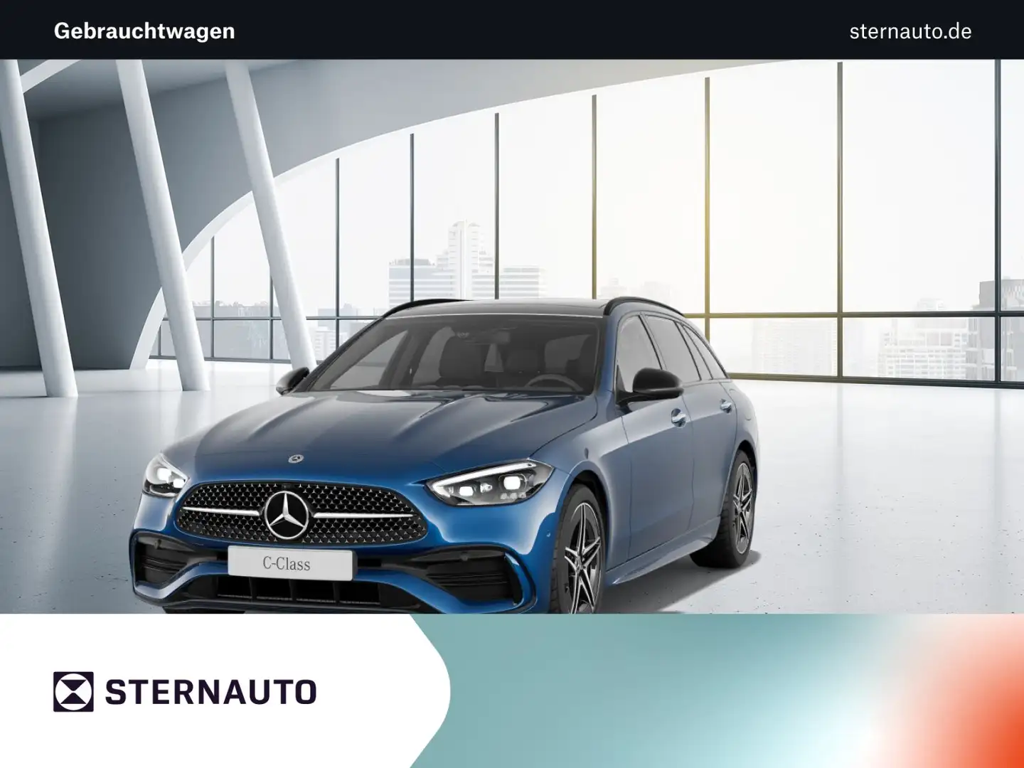 Mercedes-Benz C 300 C 300 de 4M T AMG Nightp PanoD HUD 360Kam Memory Blau - 1