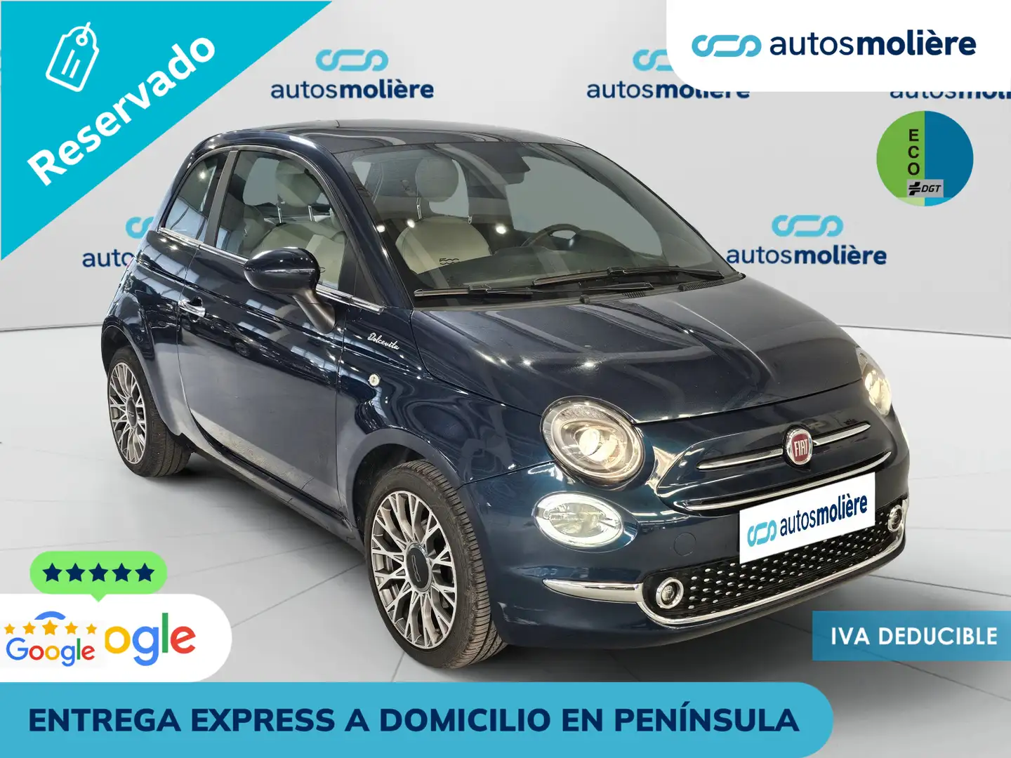 Fiat 500 1.0 Hybrid Dolcevita 52kW Azul - 2