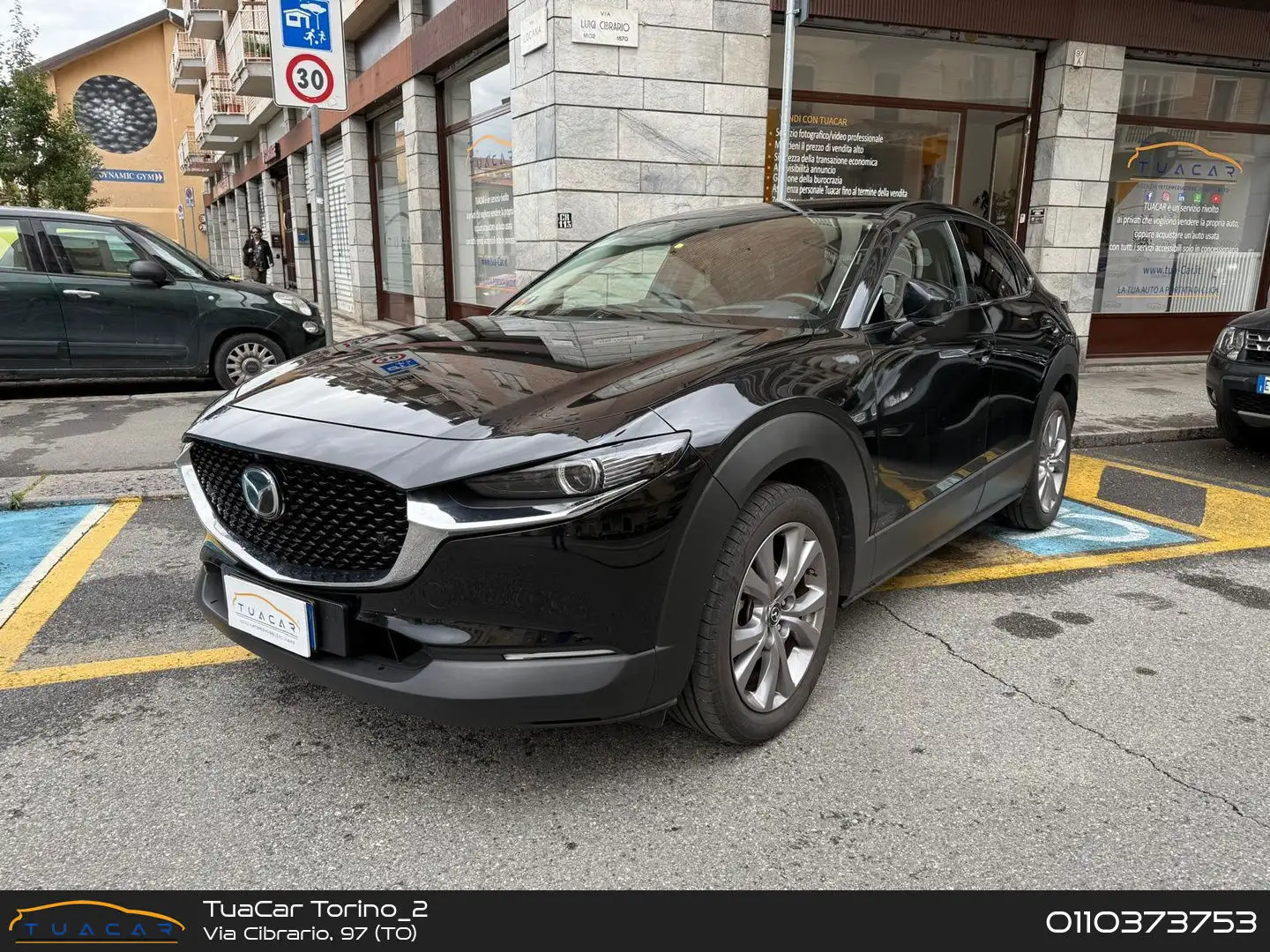 Mazda CX-30 Exceed 2.0 Skyactiv-X MHEV Zwart - 1