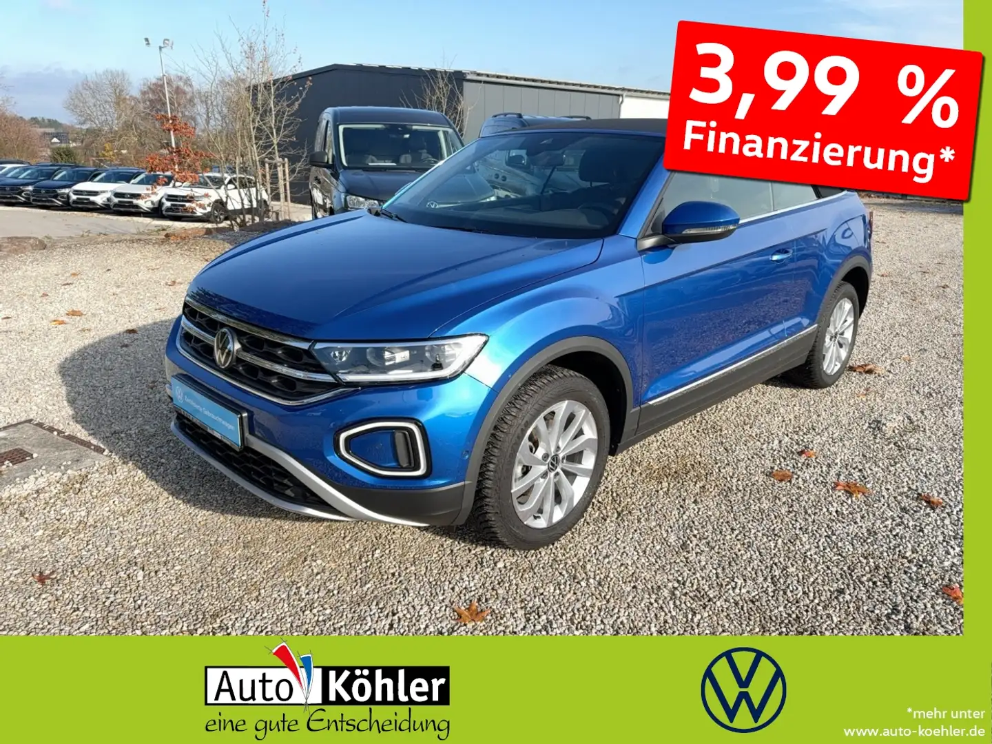 Volkswagen T-Roc Cabriolet Style TSi CarPlay/ACC/LED/Virt Blau - 1