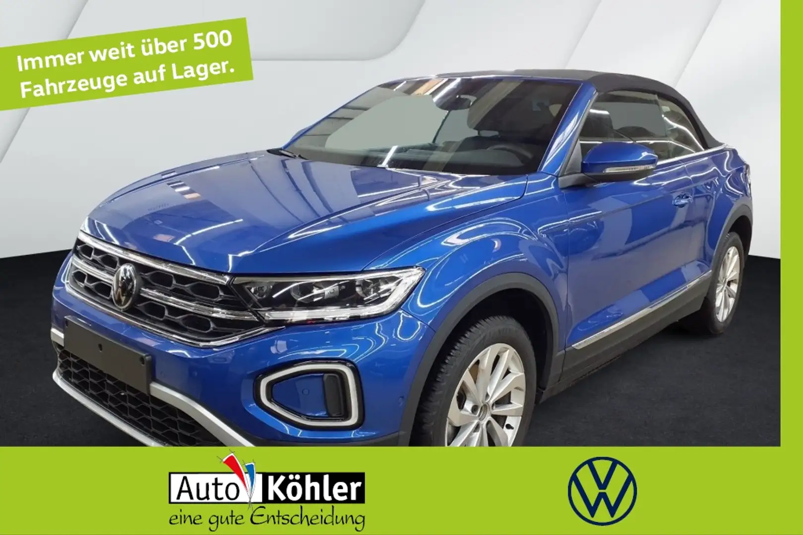 Volkswagen T-Roc Cabriolet Style TSi CarPlay/ACC/LED/Virt Schwarz - 1