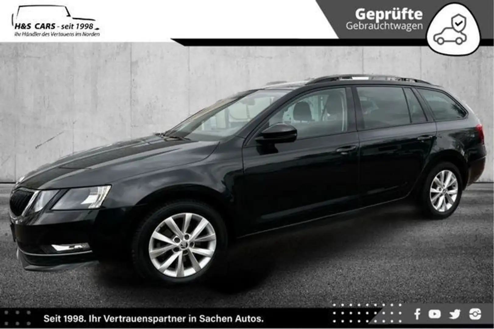 Skoda Octavia 1H LED NAV CAR PLAY LEDER KAM SERVGEPFL Noir - 2