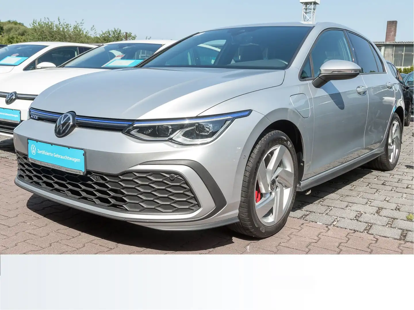 Volkswagen Golf GTE GTE IQ.LIGHT NAVI ST.HEIZG R.KAMERA AHK Zilver - 2