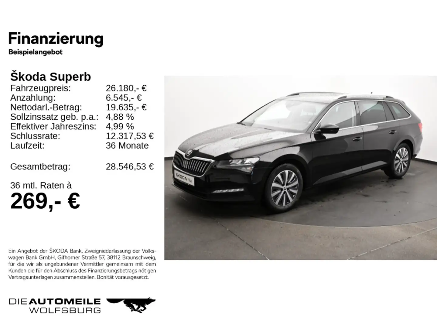 Skoda Superb Combi 2.0 TDI DSG Ambition 200PS/AHK/NAVI Negro - 2
