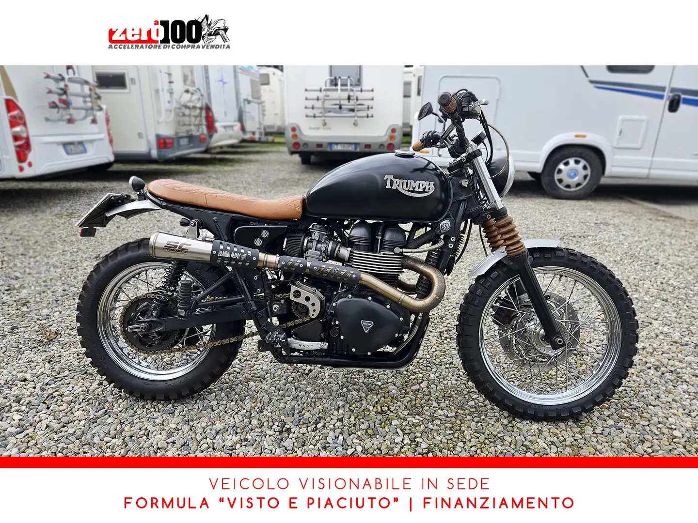 Triumph Bonneville T100 Custom Noir - 1