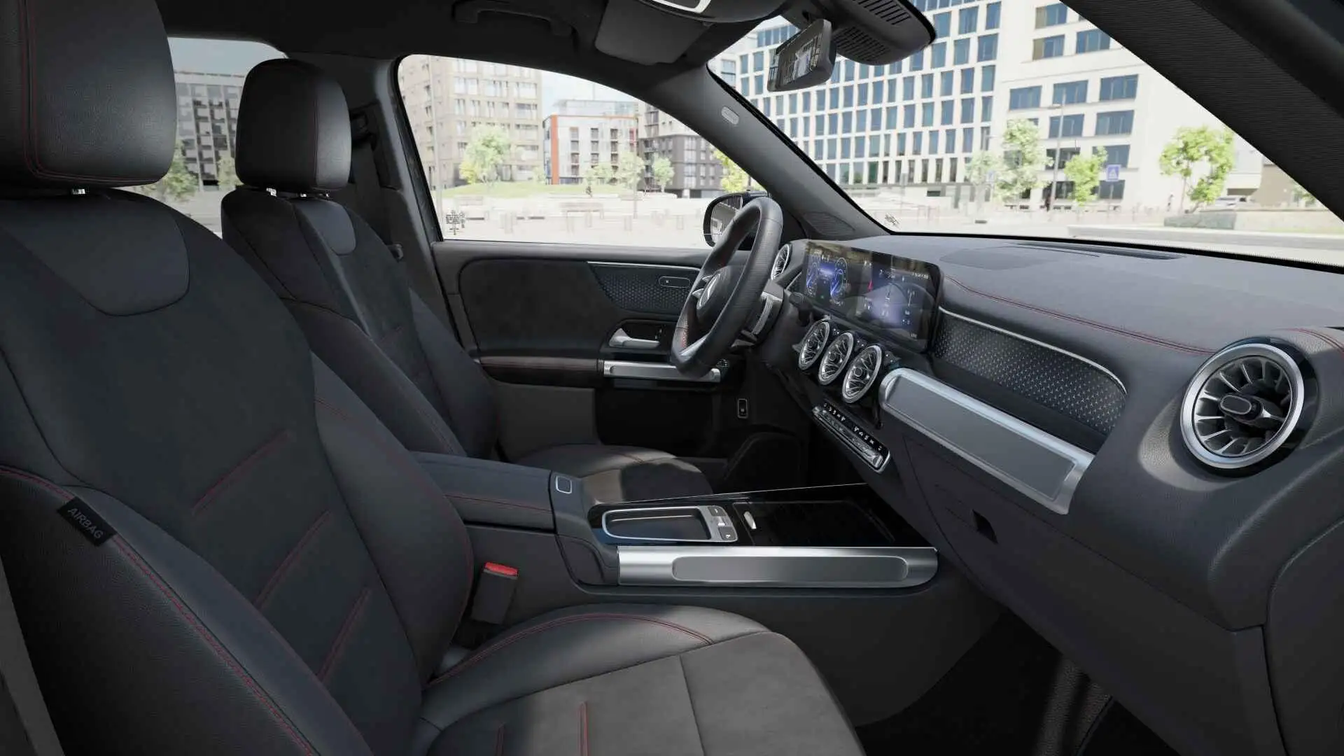 Mercedes-Benz EQB 300 4MATIC AMG Line | Nightpack | Verwarmde Zetels | S Zwart - 2