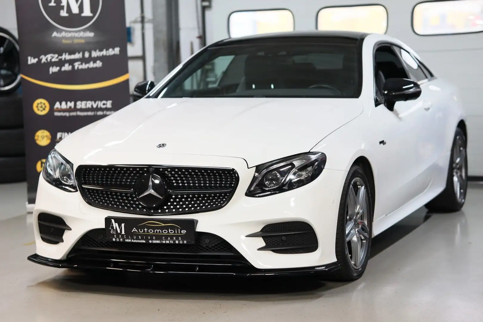 Mercedes-Benz E 400 COUPE *AMG SPORTPAKET*4MATIC*PANO*360* Blanc - 1