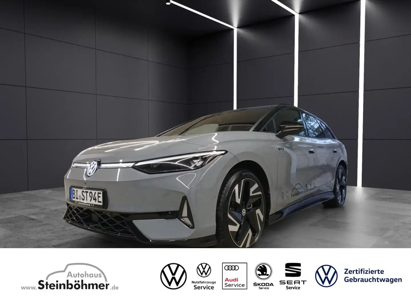Volkswagen ID.7 GTX Tourer 21" Pano AHK Wärmepumpe Sound LED Grau - 1
