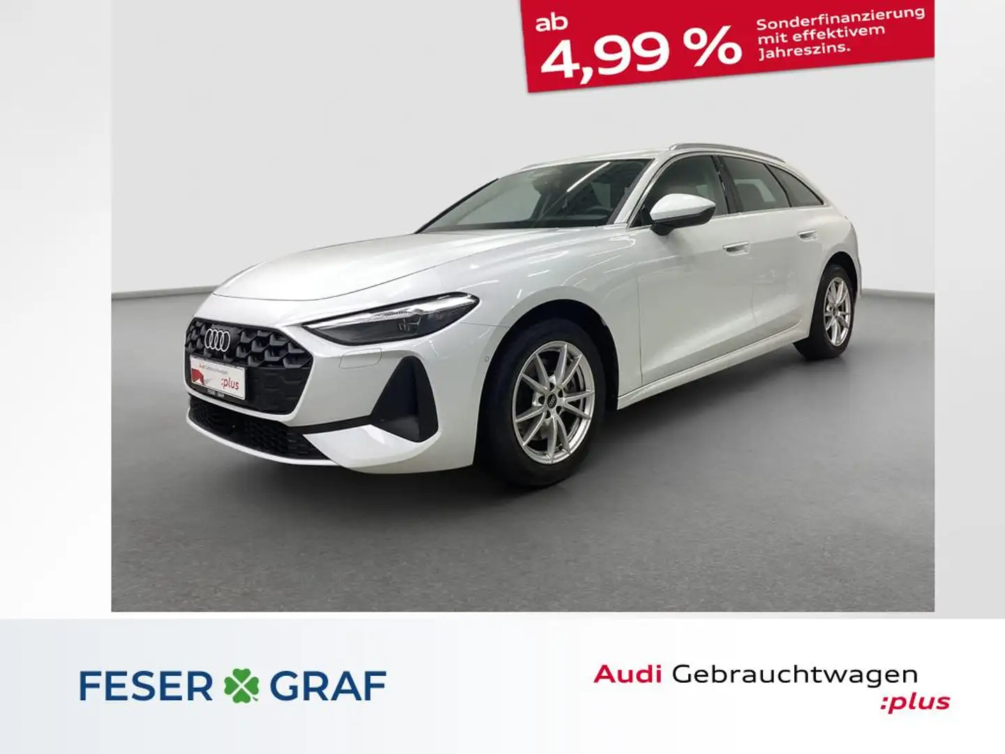Audi A5 Avant TFSI 110 kW Navi RFK ACC Leder Weiß - 1