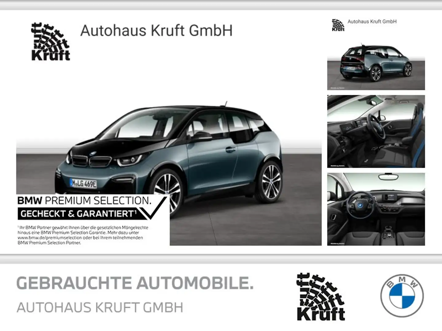 BMW i3 s 120Ah NAVI+PDC+SITZHZ+KAMERA+LM20 Bleu - 1