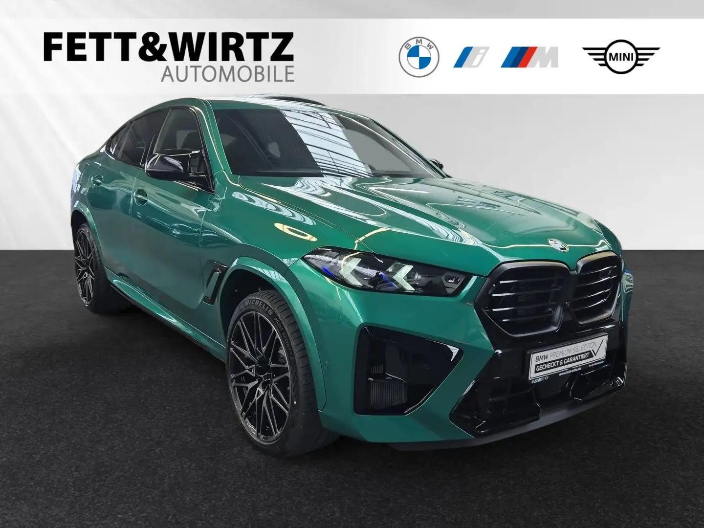 BMW X6 M Competition Harman/Kardon|Stop&Go|PAProf.. Зелёный - 1