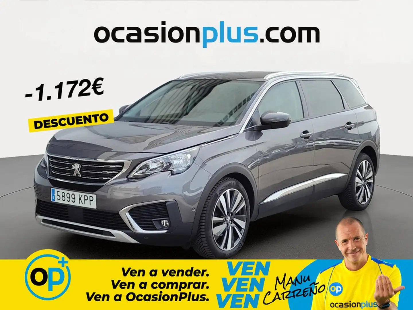 Peugeot 5008 1.2 PureTech S&S Allure 130 Gris - 1