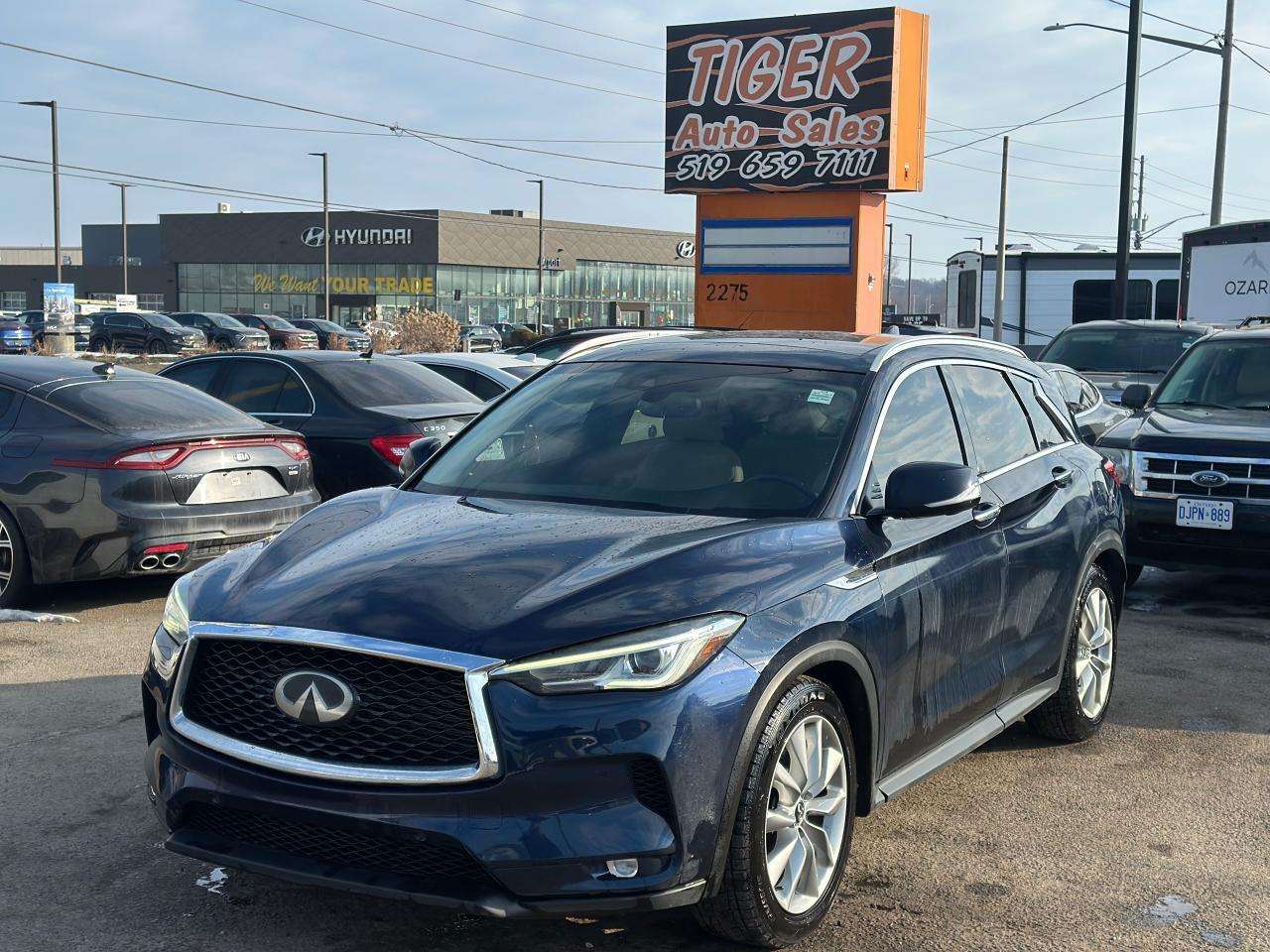 2019 Infiniti QX50 LUXE, LEATHER, LOADED, V6, NAVI, ROOF, CERTIFIED