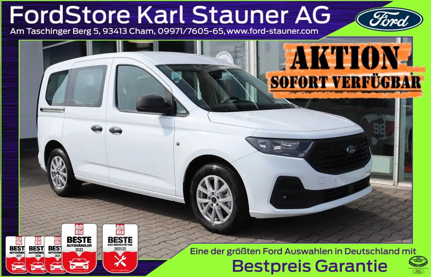 Ford Tourneo Connect 2.0 EcoBlue 4,99% FIN* Weiß - 1