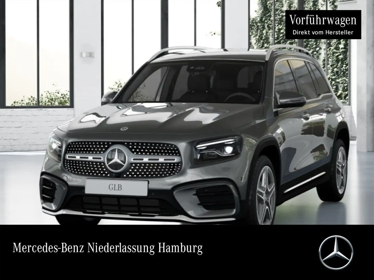 Mercedes-Benz GLB 200 AMG+360°+AHK+MULTIBEAM+TOTW+KEYLESS+7G Grau - 1