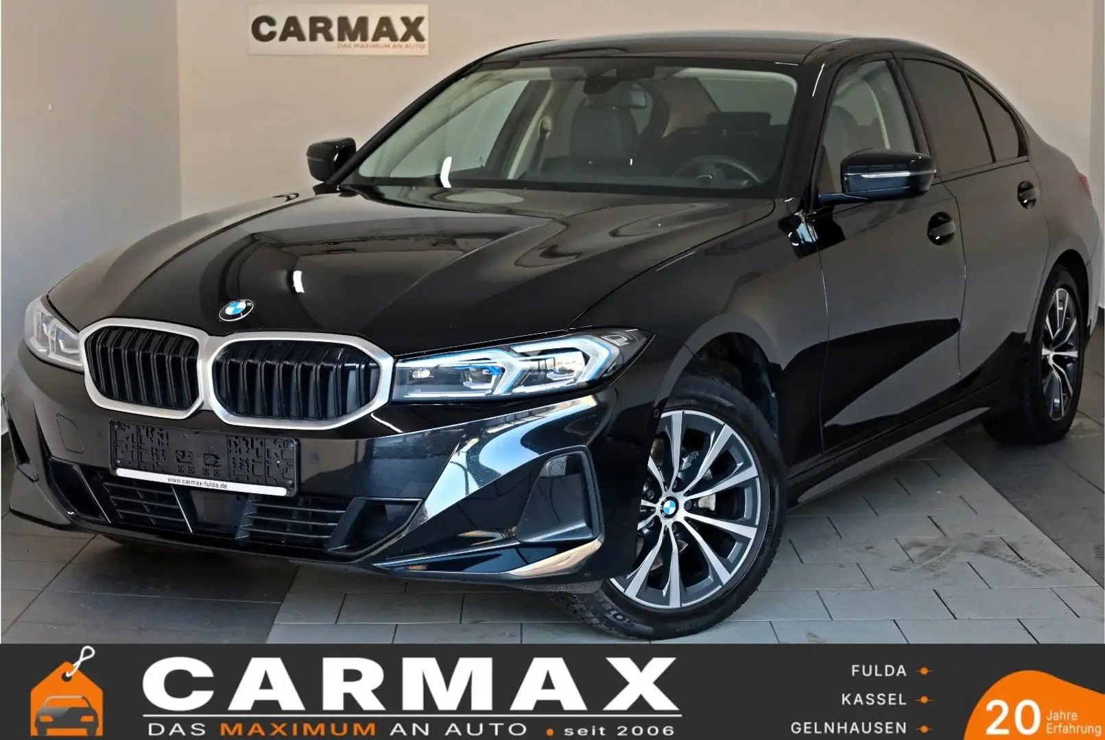 BMW 320 Lim 320i xDrive ,Head-Up, Navi,LED,SH,Teilleder Noir - 1