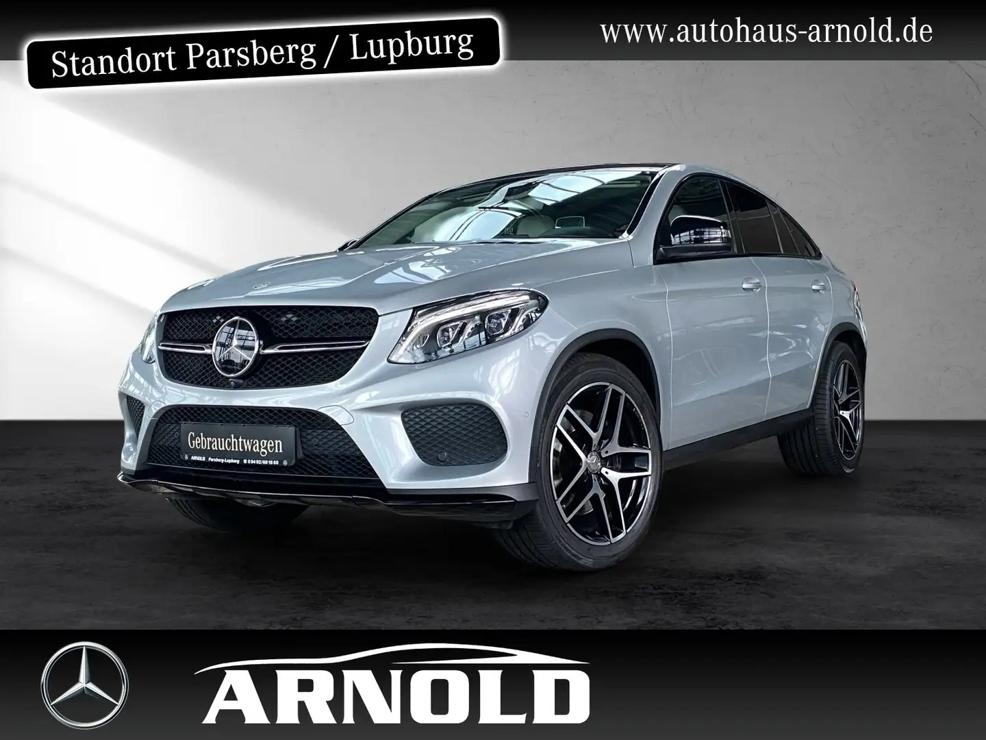 Mercedes-Benz GLE 400 GLE 400 4M Coupe AMG L. AHK HUD Distr Pano 360° Silber - 1