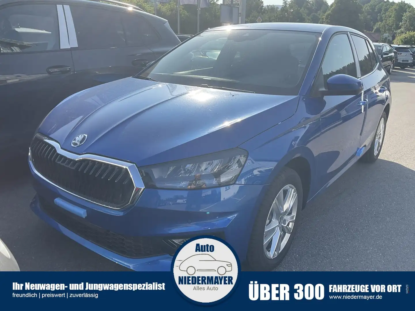 Skoda Fabia 1.0 TSI 130 Jahre, Side, Kamera, 16-Zoll, Winter, Blau - 1