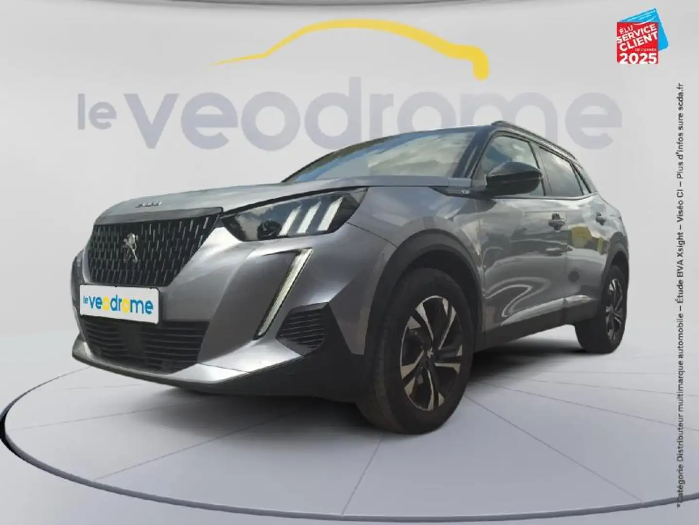 Peugeot 2008 1.2 PureTech 130ch S\u0026S GT EAT8 Gris - 1