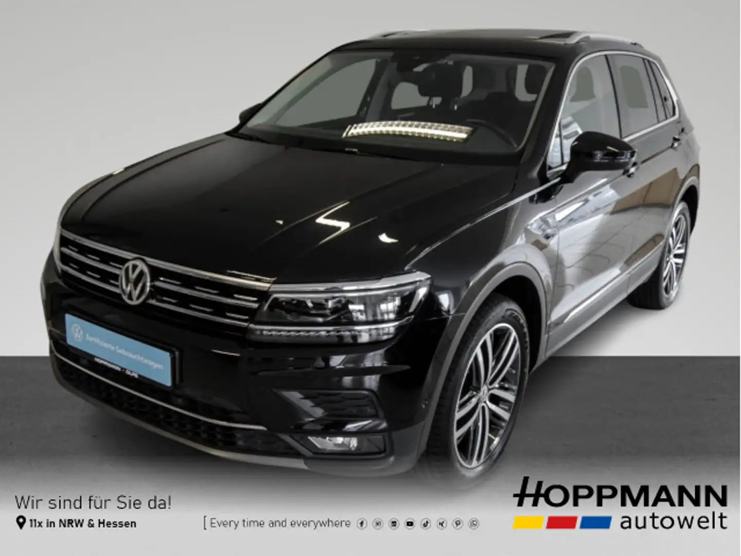 Volkswagen Tiguan 2.0 TDI Highline 4Motion ACC AHK PANO LED Noir - 1