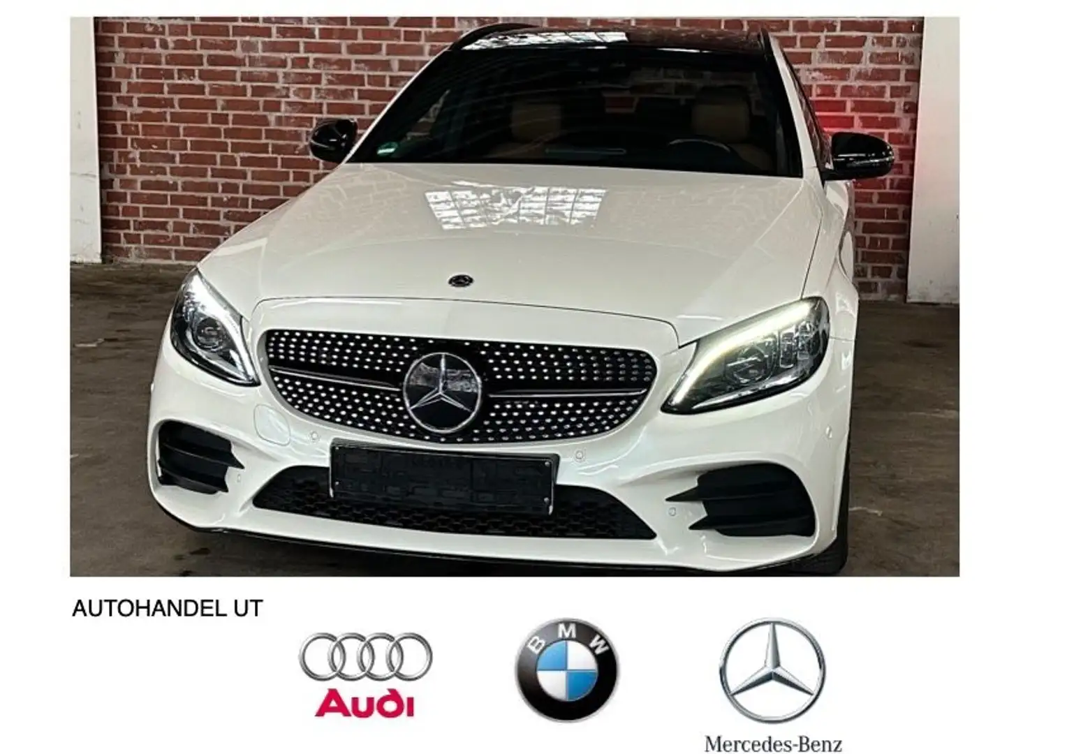 Mercedes-Benz C 300 d 4-Matic T-Modell 9G AMG LED/AHK/WIDE/PANO Blanc - 1