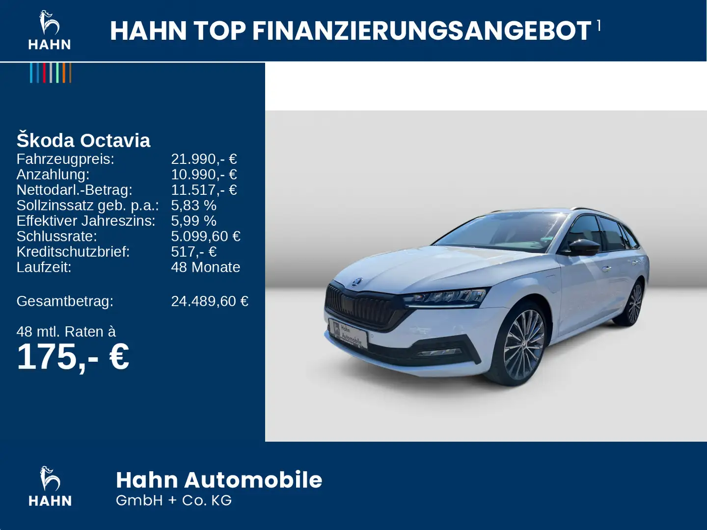 Skoda Octavia Combi 1.4TSI iV DSG Style Cam Sportsitze Weiß - 2