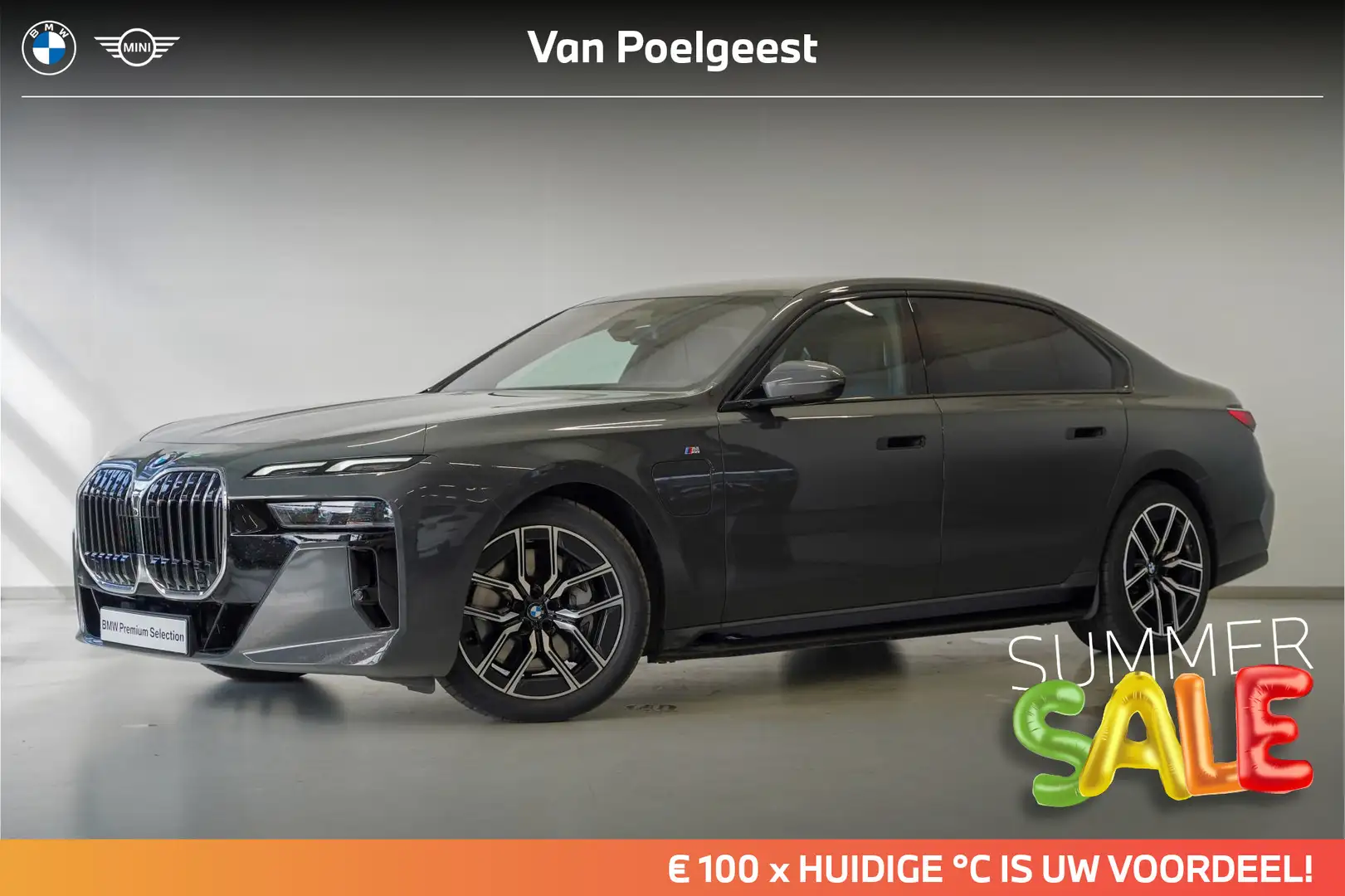 BMW 750 7 Serie 750e xDrive M Sportpakket Aut. | Summer Sa Grijs - 1