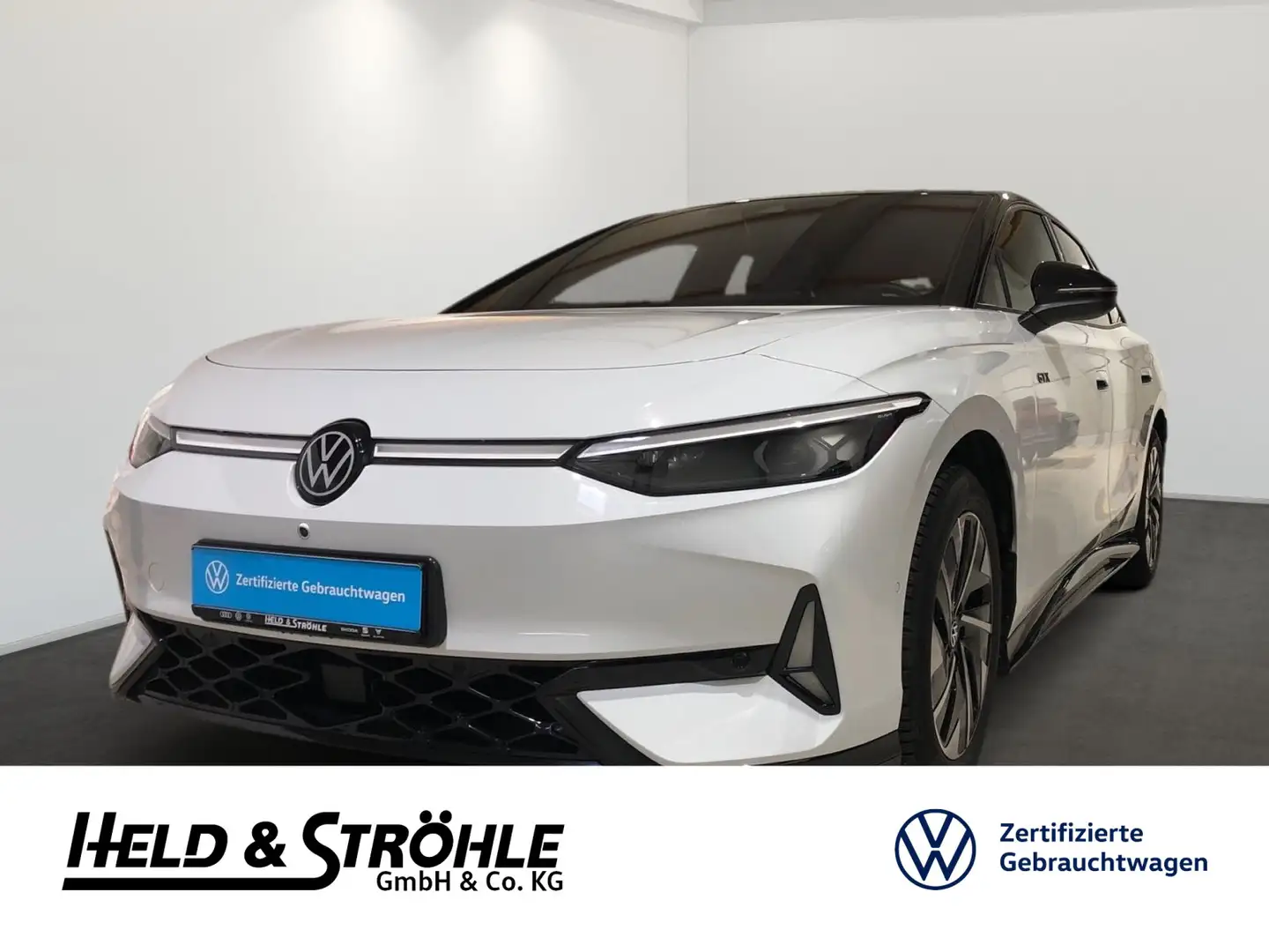 Volkswagen ID.7 GTX 250kW AHK HUD MATRIX WÄPU 360°KAM Weiß - 1