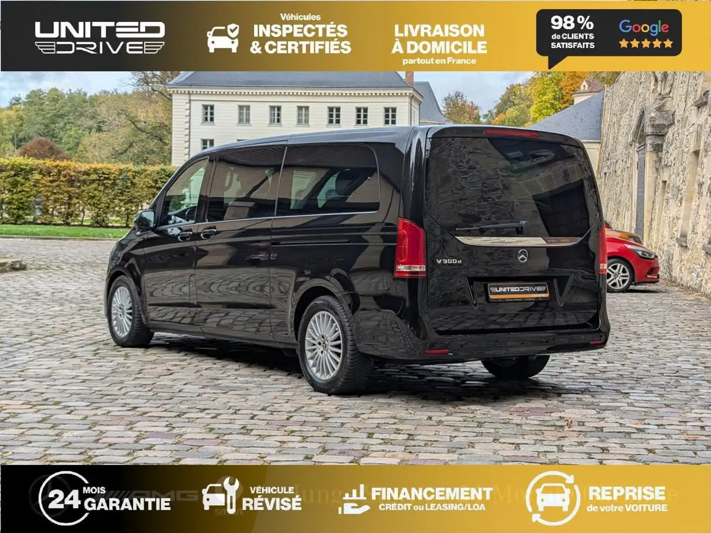 Mercedes-Benz V 300 V Extra Long 300 d - BVA 9G-Tronic - BM 447 Extra Long Avantgarde - BVA PHASE 2 Noir - 2