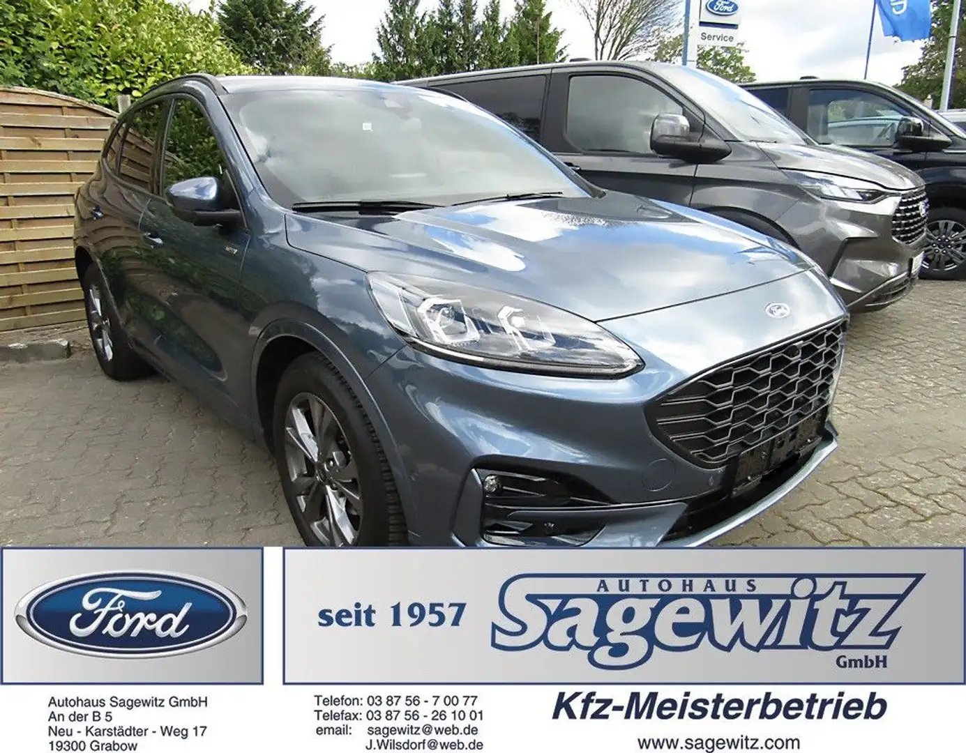 Ford Kuga 1.5 EcoBoost ST-Line X SHZ v&h DAB ACC Navi Blau - 1