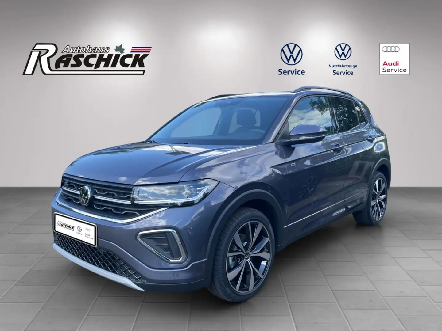 Volkswagen T-Cross 1.0 TSI DSG R-Line AHK Kamera Garantieverlängerun Grau - 2