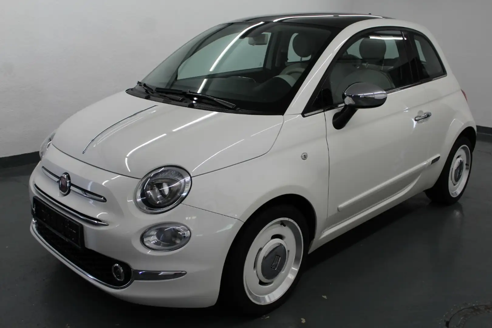 Fiat 500 Anniversario 105 Klimaauto+Panorama+Apple+PDC+16J! Weiß - 1