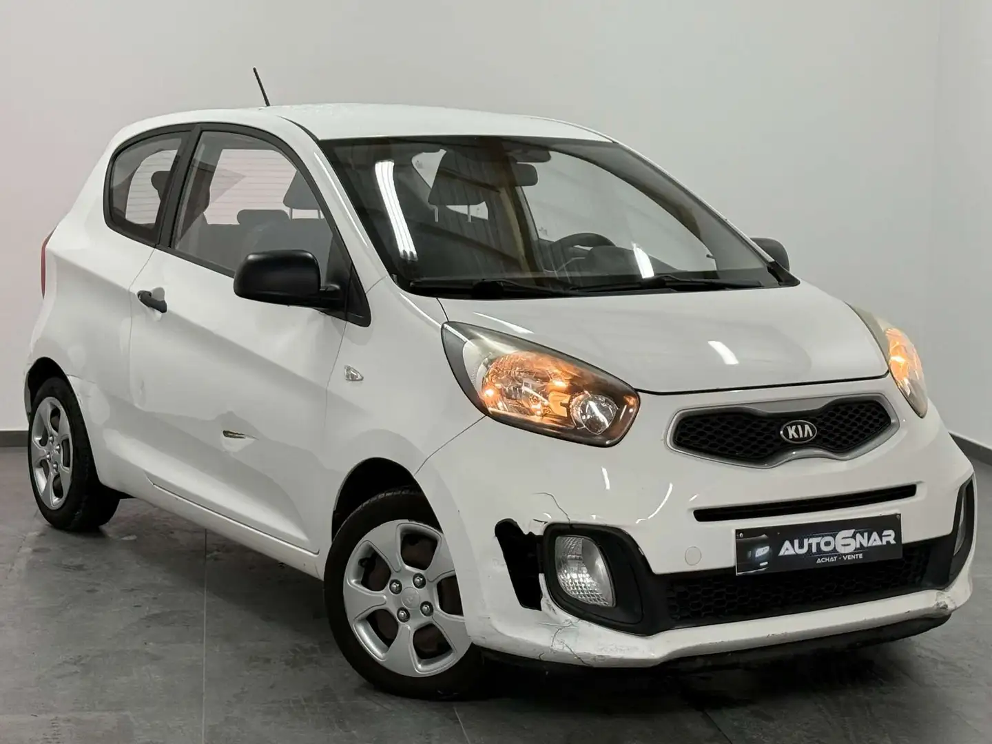 Kia Picanto 1.0i Sense Airco - 1erMain Blanc - 1