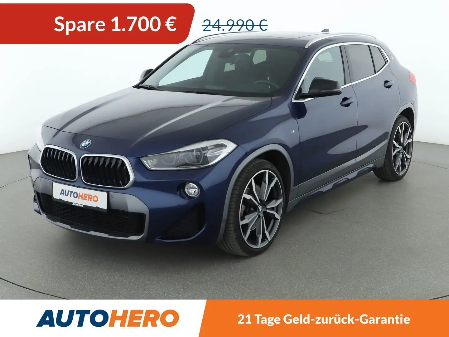 BMW X2 xDrive 20d M Sport X Aut.*NAVI*LED*ACC*PANO*H&K* Blau - 1