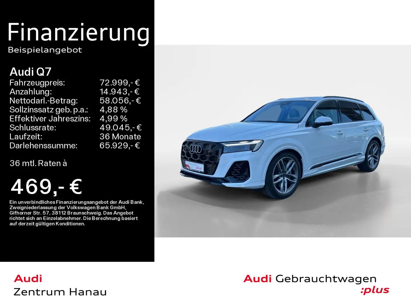 Audi Q7 55 TFSIe quattro S-LINE*MATRIX*B&O*AHK*PANO*H Blanc - 1