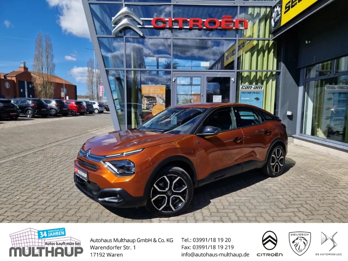 Citroen E-C4 Electric Feel Elektromotor LED SHZ PDC LenkradHZG Orange - 1