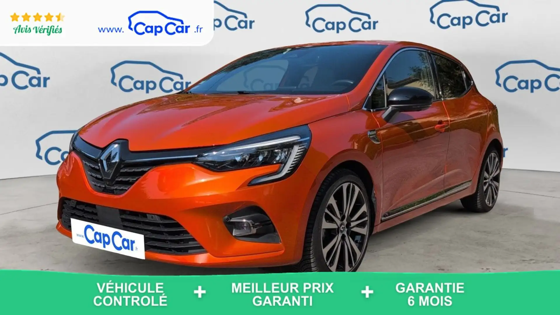 Renault Clio V 1.6 E-Tech 140 BVA6 Initiale Paris Orange - 1