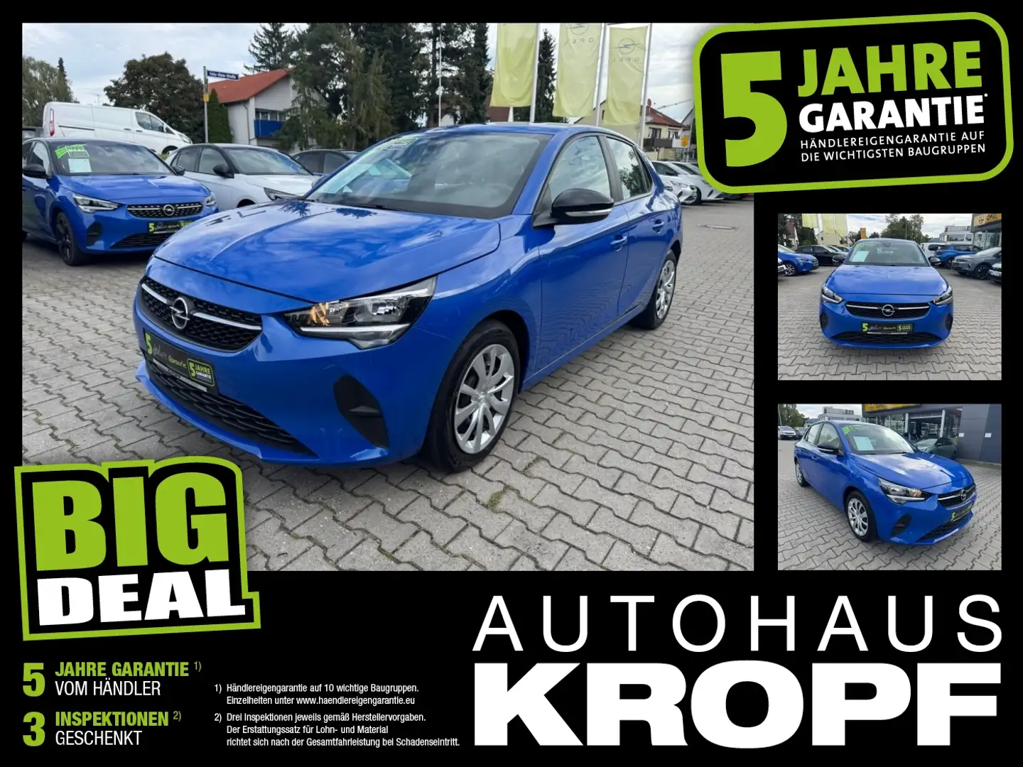 Opel Corsa F 1.2 Turbo FIN ab 2,99%SHZ+Winterp.2xKlima Blauw - 1