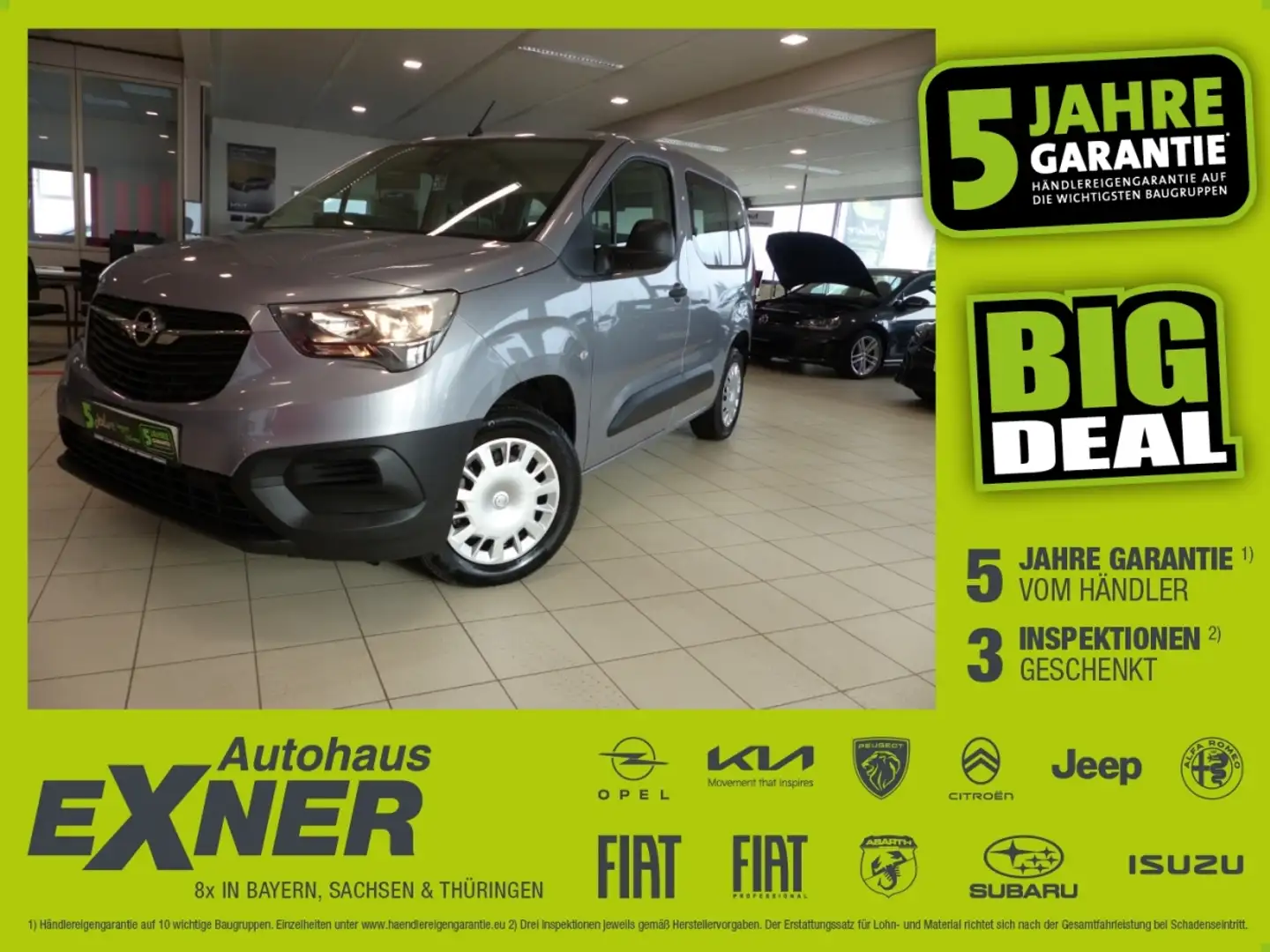 Opel Combo Life 1,5D L1H1 Bluetooth, DAB, Klima Grau - 1