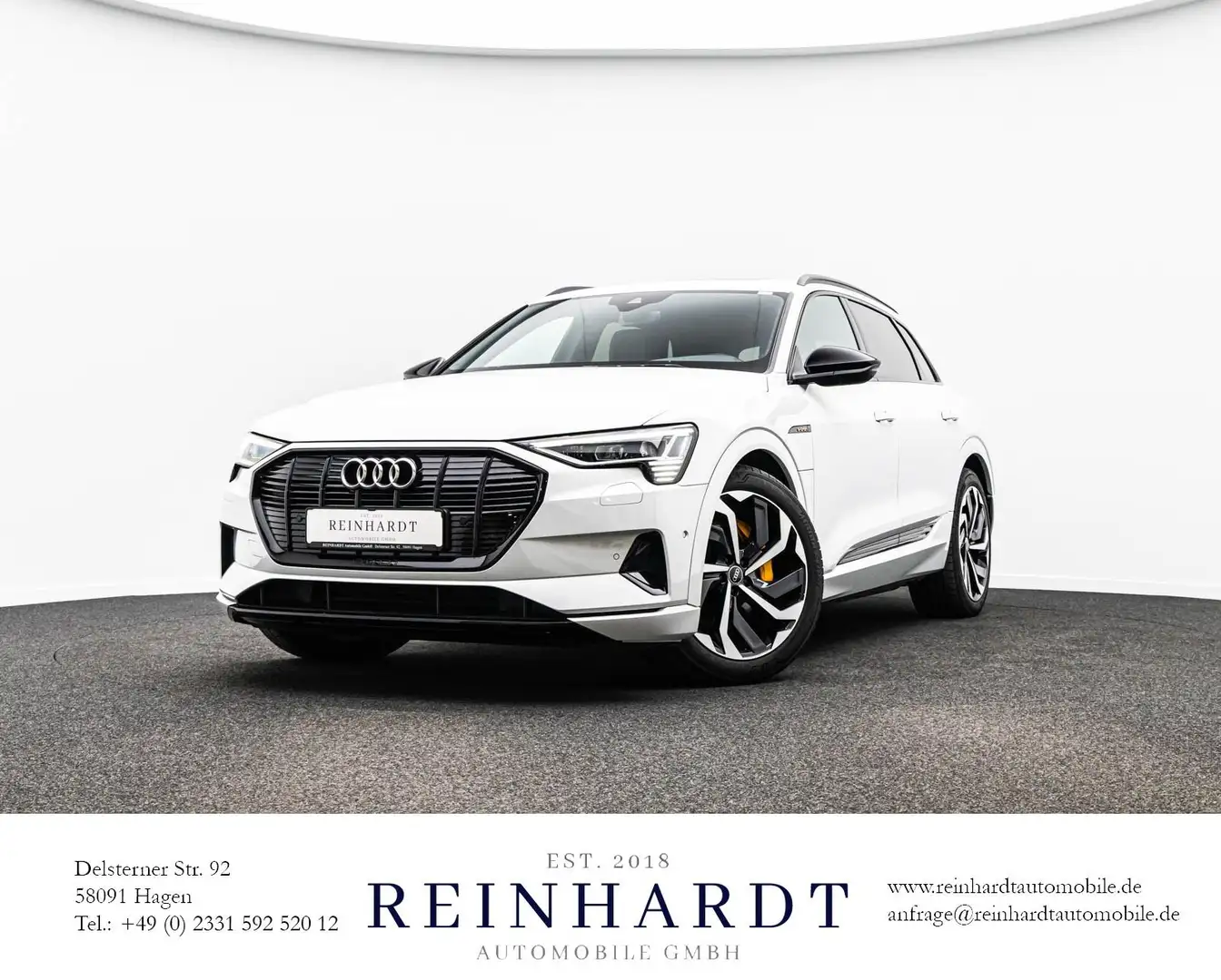 Audi e-tron 50 S LINE BLACK 21Z/ACC/PANO/AHK/B&O/KAM. Blanc - 1