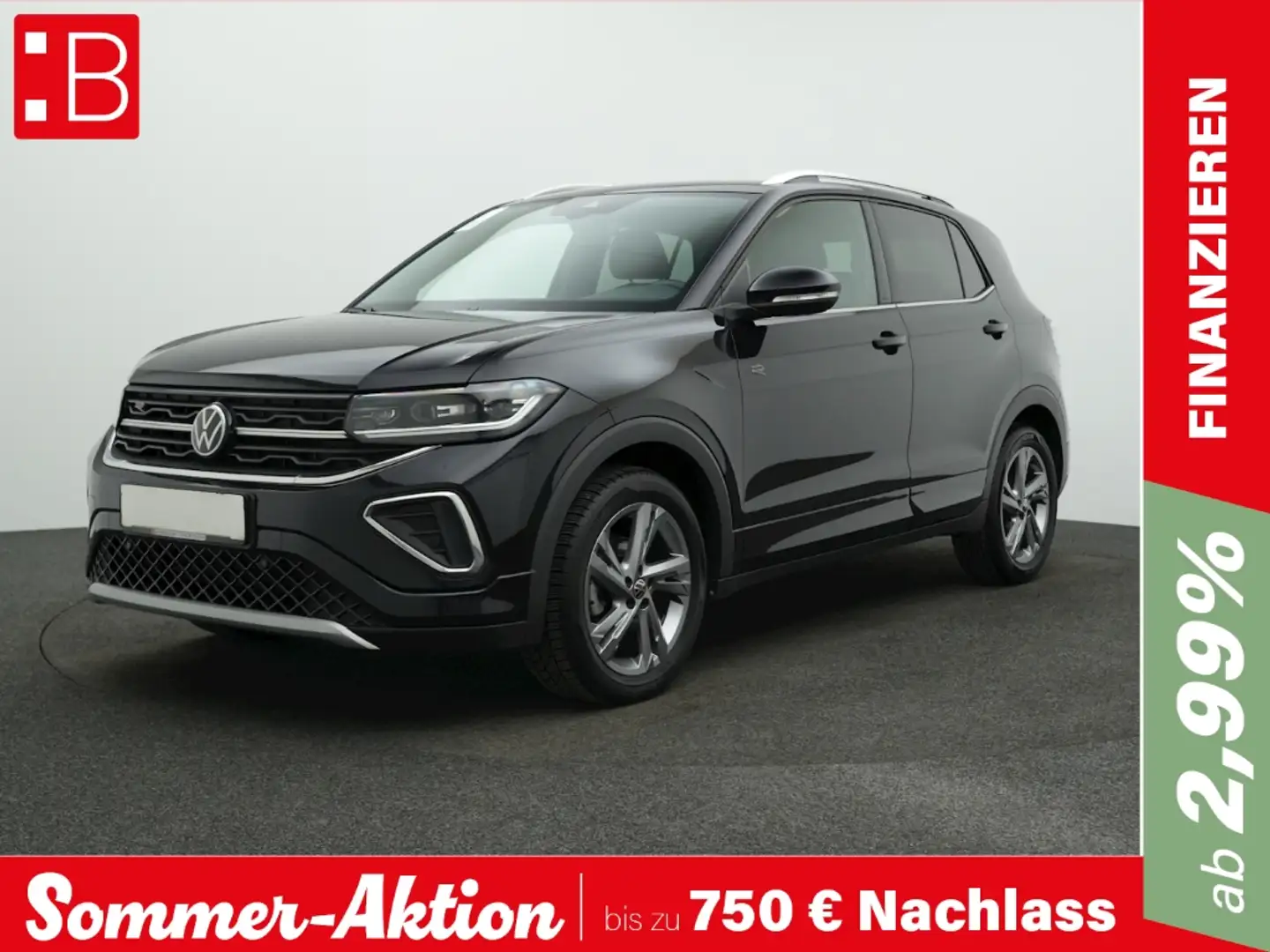 Volkswagen T-Cross 1.5 TSI DSG R-Line AHK MATRIX-LED NAVI Schwarz - 1