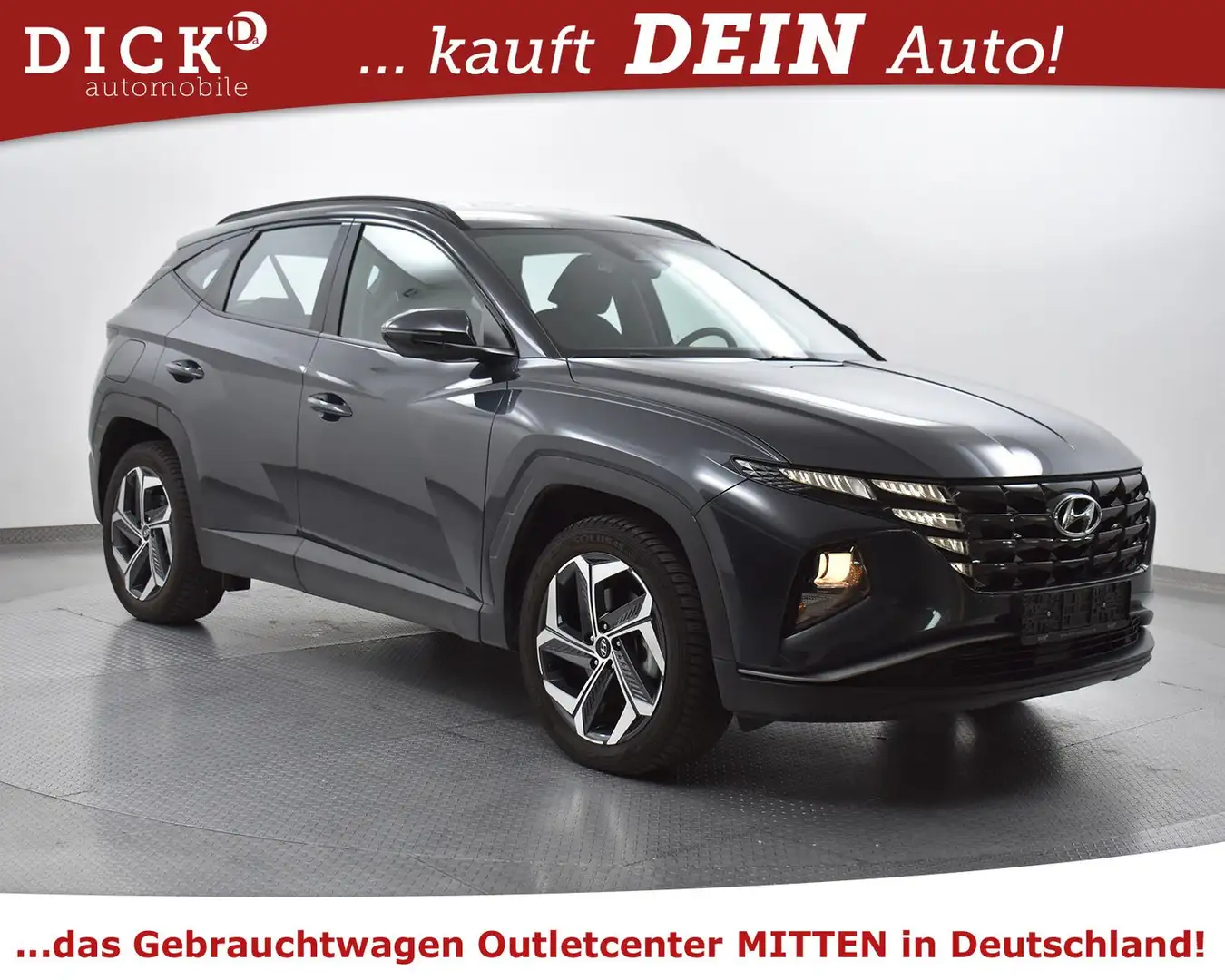 Hyundai TUCSON 1.6 TGDI 4WD Hyb NAVI+KAMER+VIRTU+DAB+19" Schwarz - 1