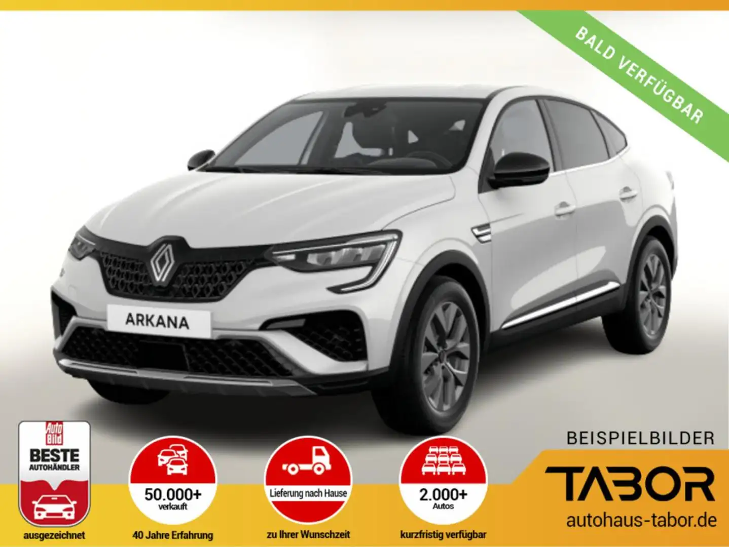 Renault Arkana Techno Mild Hybrid 140 EDC Kam SHZ PDC Weiß - 1