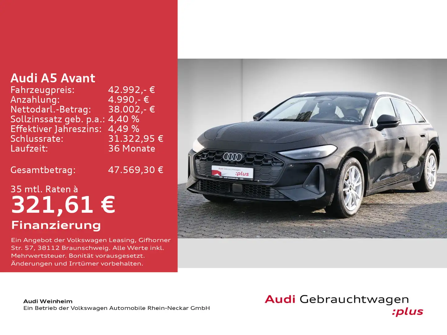 Audi A5 40 TFSI Stronic Kamera LED uvm Schwarz - 2