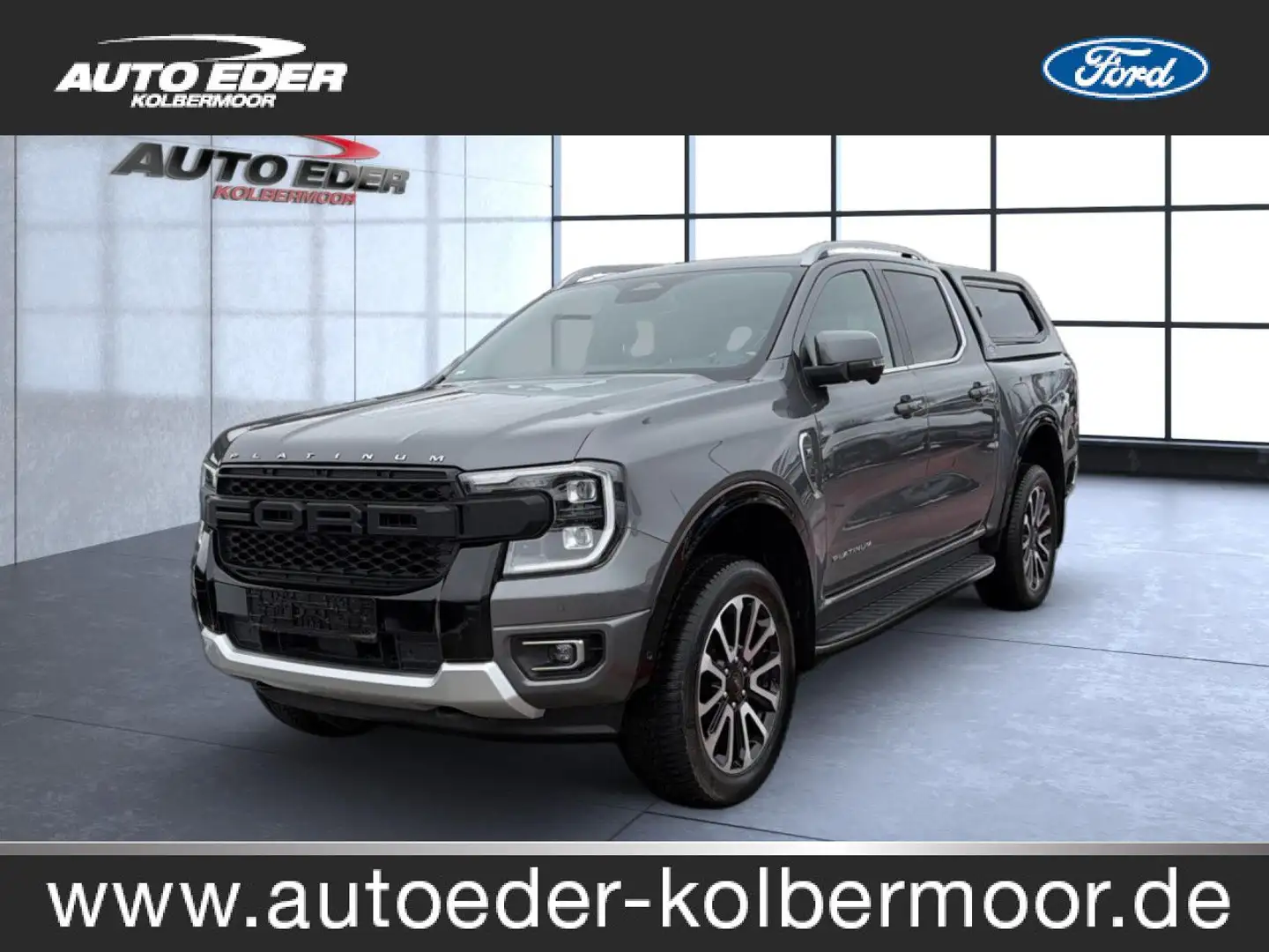 Ford Ranger Platinum Hardtop Allrad Bluetooth Navi LED Grau - 1
