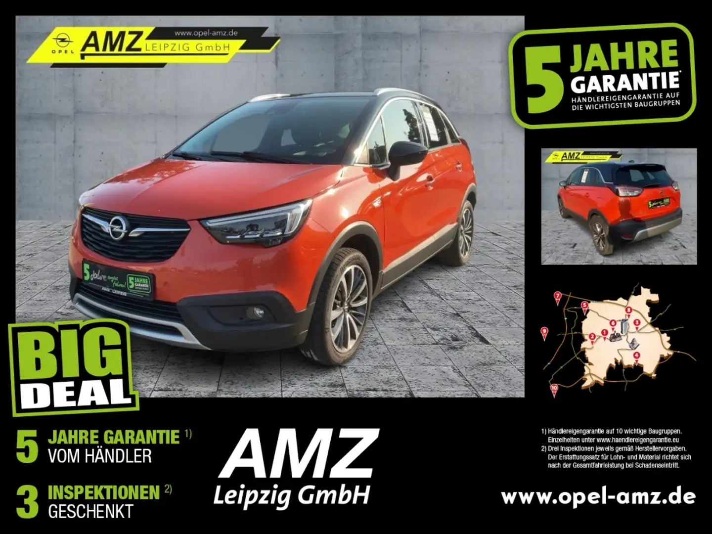 Opel Crossland 1.2 Turbo S/S Ultimate *Hoher Einstieg* Arancione - 1