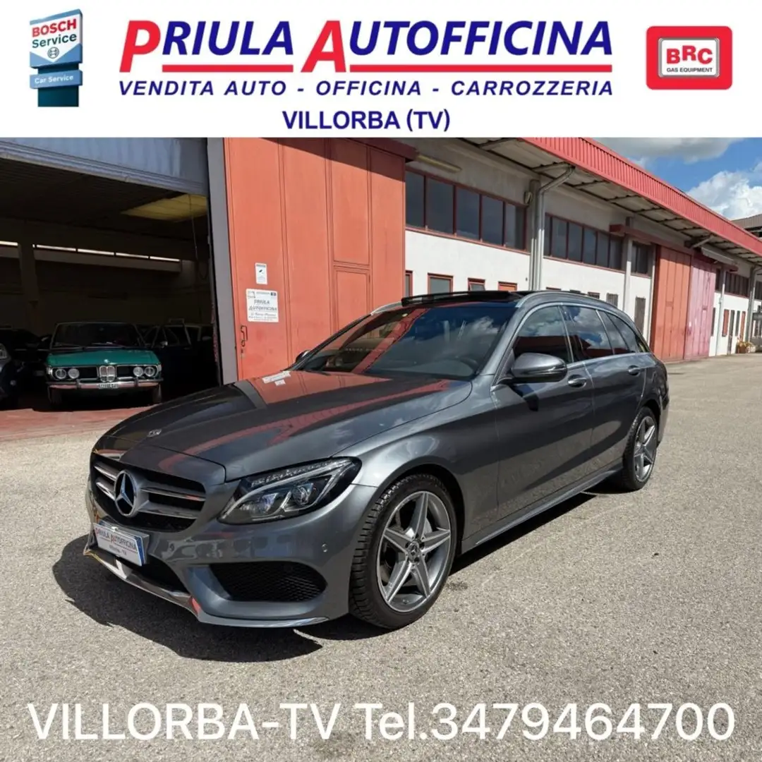 Mercedes-Benz C 220 d S.W. 4Matic Auto Premium Tetto-Pelle Grau - 1
