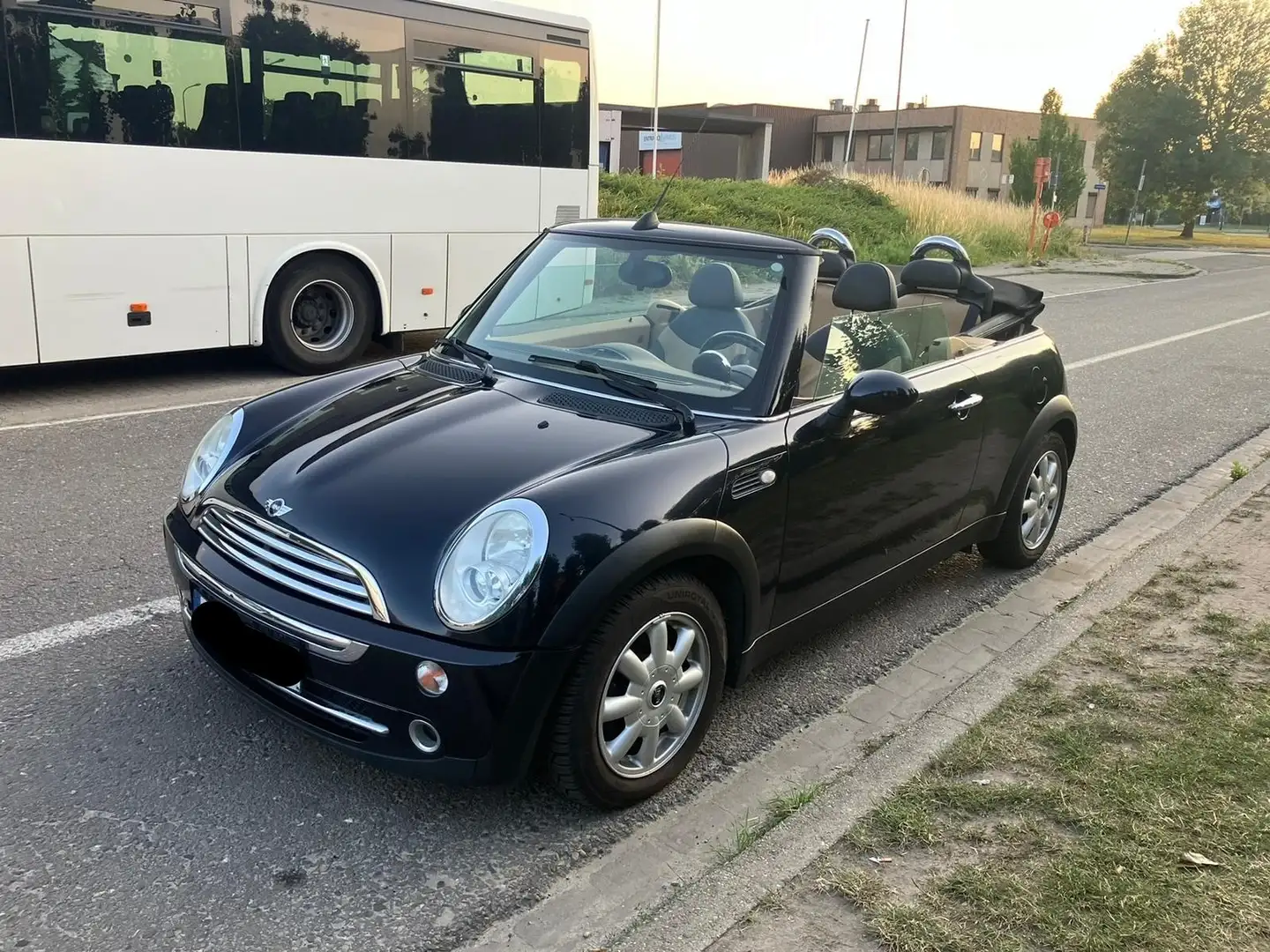 MINI Cooper Cabrio Cabriolet 1.6i - Bruin Leder + Keuring 106.000 km Zwart - 1