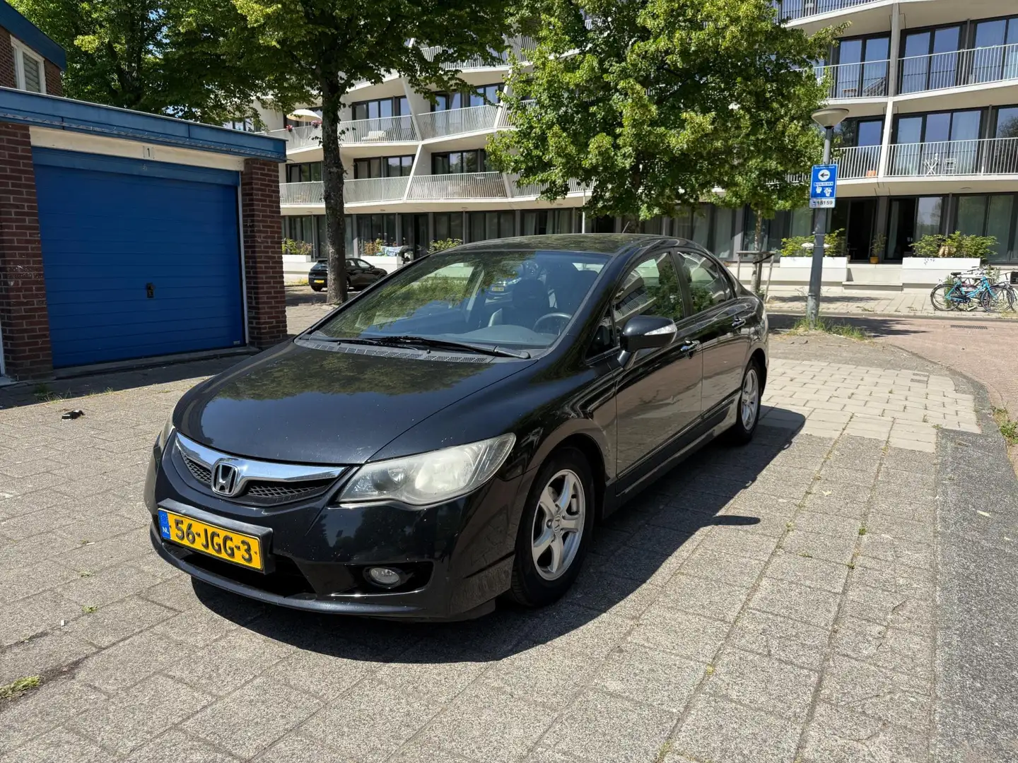 Honda Civic 1.3 IMA Hybrid Cruise Climate Leder PDC Zwart - 1